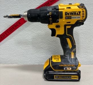 (1) Dewalt 20v Lithium Ion Brushless Drill W/Bit