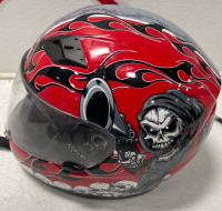 Cyber US-39 Lethal Threat Reaper Full Face Helmet - Red/Black Small Size - 2