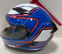 Z1R Strike Ops Full Face Motorcycle Helmet New! Xl blue white red - 2