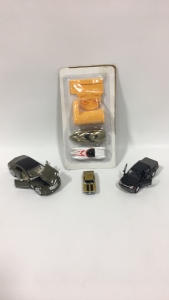 (2) Model Cars & (3) Packaged Cars