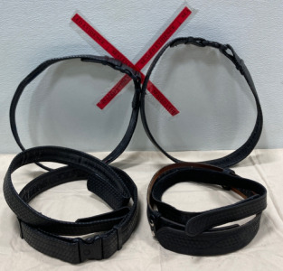 (4) Leather Police Utility Belts & More!