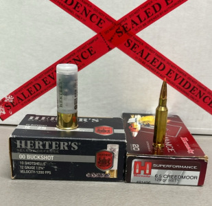 (20) Rounds Hornady 6.5 Creedmore 129 Gr. SST Centerfire Ammunition Cartridges, (10) Herters 00 Buckshot 12 Gauge 2-3/4” Shotgun Shells