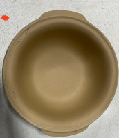 (2) Pampered Chef Ceramics Stoneware (1) Sifter Copper Tea Pot. (1) Pampered Chef Stoneware 9” Pie Pan - 7