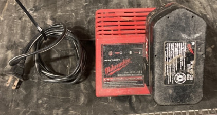 Milwaukee Battery Charger and 18v Battery