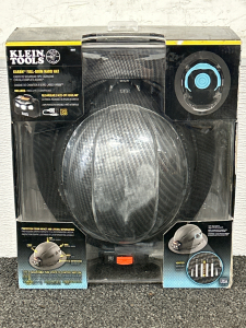 New In The Box Klein Tools Model 60347 Hard Hat With Premium Karbn Design, Adjustable Vents & Rechargeable Auto-Off Headlamp