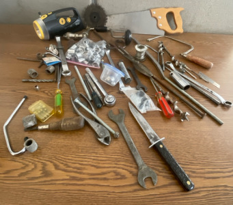 Various Tools w/ Lugnut Sizes, Wood Saw, Wrench’s, & More!