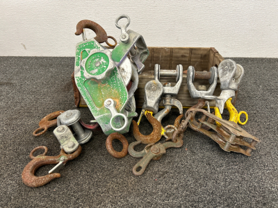 Wooden Box With Pullys