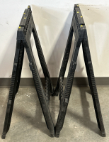 (2) Stanley Plastic Sawhorses - 2