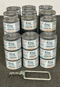 (45) Unopened Cans Of Methanol Gel Chafing Fuel With Can Opener