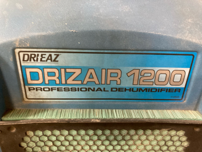 Drieaz Drizair 1200 Professional Dehumidifier- Unit Powers On But Is Untested