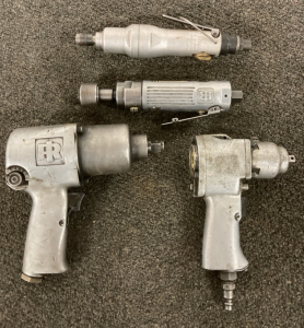 Ingersoll-Rand Impact Driver, K&E Industries Impact Driver, (2) Pneumatic Drills, Untested