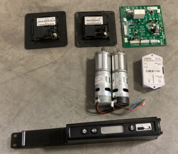 (2) ECI Fuel Systems, Happijac Bed Lift Controller, (2) Libbert Components Motor In Wall Hight Torque, Norcold Optical Control Kit, GND Board Version 1.2