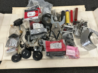 Assorted Auto Parts: Cylinder Dhields, Manifold Intake, Pulley Starter, Gaskets, Muffler Deflectors, Ignition Modules & More