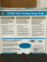 ProBase II Multi-Slope Shower Kit (Thin-Bed Drain System For Time Showers With 32x60 Center Drain (Foam Base Only) & Laticrete Hydro Ban Bonding Flange Drain - 6