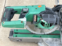 Hitachi 10" Slide Compound Miter Saw- Powers On - 2