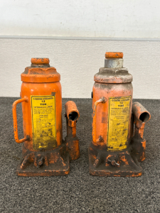 Pair of Central Hydraulics 12 Ton Hydraulic Jacks