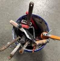 Bucket Of Tools With Plug In Ryobi Skillsaw - 5