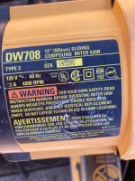 DeWalt DW708 12" Sliding Compound Miter Saw - 5