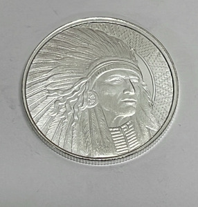 Buffalo Warrior One Troy Ounce .999 Fine Silver Round