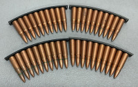 (40) Rounds Wolf 7.62 x 39 Centerfire Ammunition Cartridges, (4) Stripper Clips
