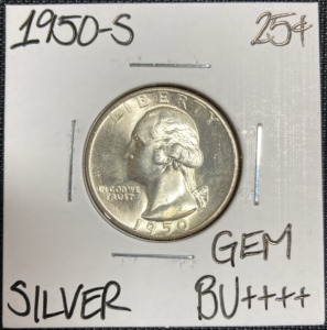 1950-S Gem BU++++ Silver Washington Quarter