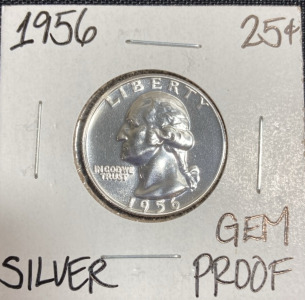 1956 Gem Proof Silver Washington Quarter