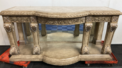 Mirrored Ornate Console Table