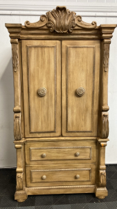 Dark Beige Armoire/TV Cabinet