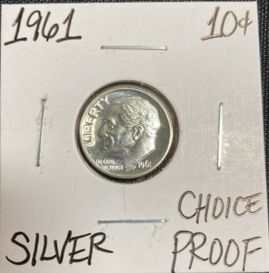 1961 Choice Proof Silver Roosevelt Dime