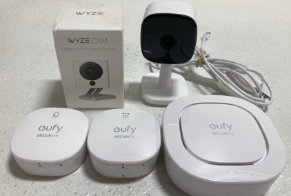 4pc Eufy Security System, (1) Wyze Indoor Camera