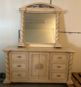 Beautiful Dresser W/Mirror