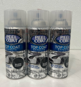 (6) Rust-Oleum PEEL COAT 11 oz. CLEAR Temporary Peelable Coating Auto