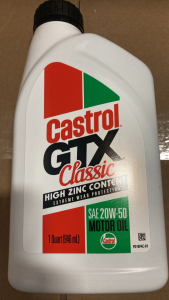 (5) 1qt Castrol GTX High Zinc 20W-50 Motor Oil