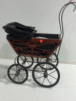 (1) Victorian Baby Caridge (2) Wells Fargo Mini Wooden Buggy - 6