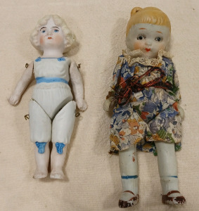 (2) Antique Bisque Dolls