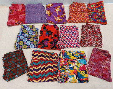 (13) LuLa Roe Patterned Leggings (11) One Size Leggings (2) Tall & Curvy Leggings