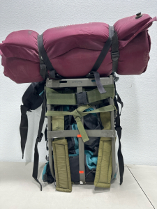 Hiking Backpack W/Rollup Air Mattress