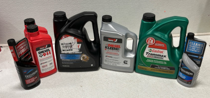 (1) Castrol Tranmax (2) Diesel Kleen Ocetane Boost +911 (1) Castrol Transmax High Mileage & More