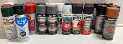 (5) Gloss Protective Enamel - Various Colors, (5) Engine Enamel - Various Colors, (5) Wheel Coating Enamel - Various Colors and more
