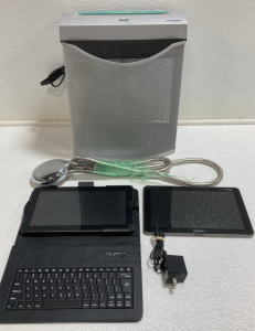RCA Tablet w/ Keyboard Case, Samsung Tablet, Paper Shredder, Shower Head