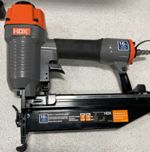 (1) HDX 18 Gauge 2" Brad Nailer (1) Pneumatic Nailer Nail Gun HDX 16 Gauge Nailer (1) HDX 23 Gauge Brad Nailer