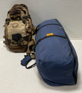 (1) NorthPole 2-room 6-person Dome Tent Outdoor Without Borders (1) Camel Pak Outlaw Backpack W/ Bladder