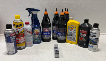 (5) STP Gear Oil, (1) STP Jack Oil, (2) Graphene Nano Spray Coating, (1) Pennzoil Carbon Neutral 0W-20, and more