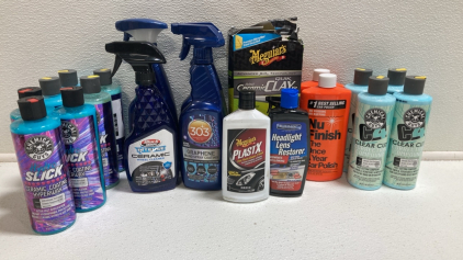 (7) Hydro-Slick Ceramic Hyperwax, (4) Correction Compound, (2) Nu Finish Car Polish, (2) Graphene Nano Spray Coating and more