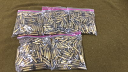 (500) Rounds .223 Brass Casings