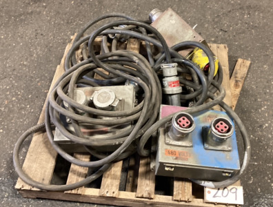 3 x 480 Volt Boxes w/ Cords