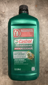 (8) 1qt Castrol High Mileage Automatic Transmission Fluid