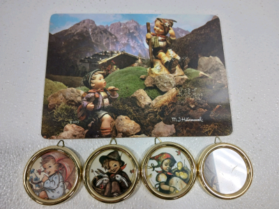 M.J. Hummel Collectible 4pcs Wall Hangings & 9.5"&times;7" Picture