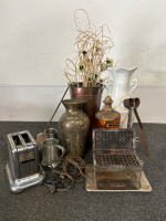 Antique Toaster, Waffle Maker, Vases And More