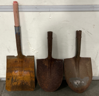 Shovel Heads, Pick axe, And unused Truck Tire Chains - 5